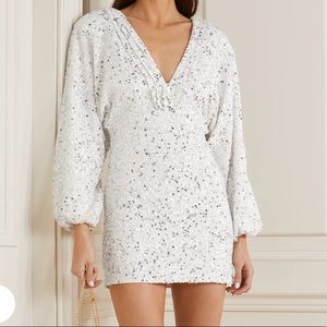 Retrofete Aubrielle sequined chiffon mini dress